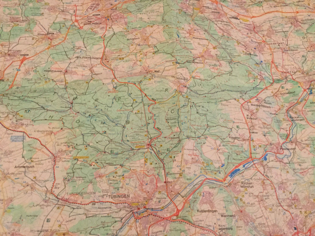 Landkarte Weil im Schönbuch Tübingen - Fahrradroutenplaner
