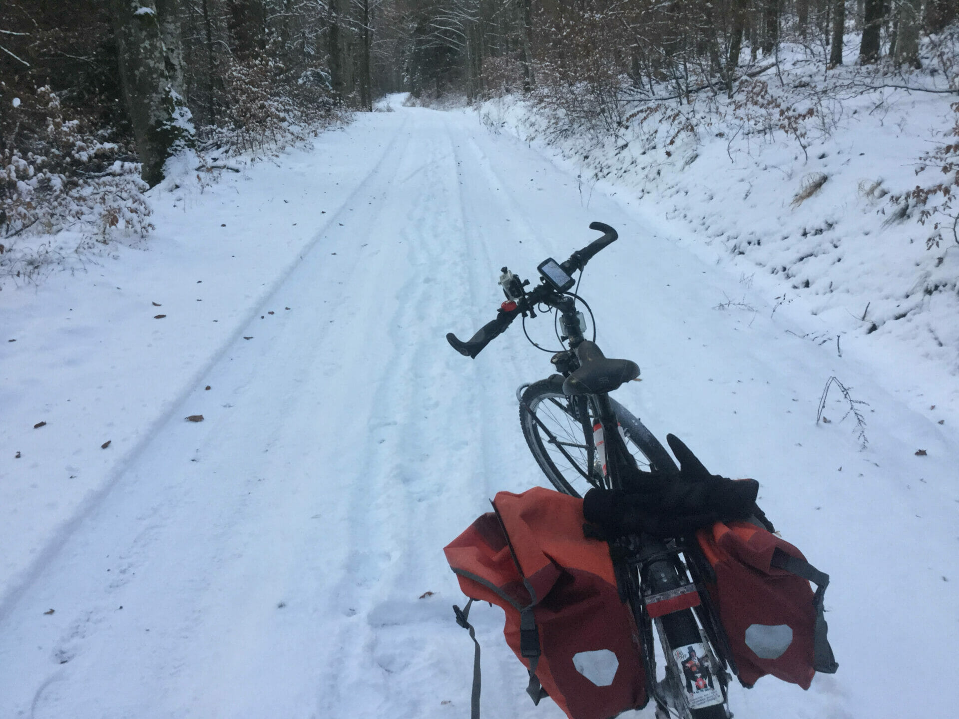 Herrenberg - Schönbuch-Radtour im Schnee