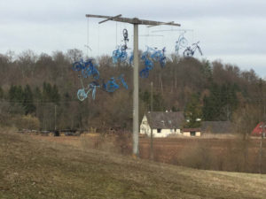 Fahrradkunst bei Waldenbuch am Museumsradweg