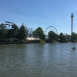 Bad Cannstatt Volksfest Rießenrad - am Neckarradweg vorbeigefahren - Neckartalradweg