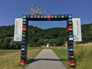 Bierradlweg von Vilshofen nach Aldersbach - Am Donauradweg gesehen.