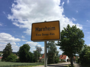 Marxheim Stadtschild Donauradweg-Erfahrungsbericht