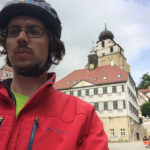 Herrenberg Ammertalradweg Kirche Fahrradfahrer Dämpf