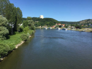 Kelheim und die Donau am Donauradweg