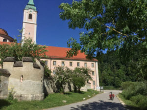 Kloster Weltenburg bei Kelheim mit meinem Fahrrad - nahe dem Donauradweg