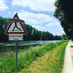 Günzburg - Paddler ohne Kopf