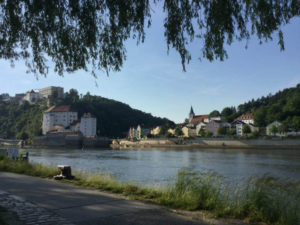 Hier endet mein Donauradweg nach Passau - Dreiflüsseeck