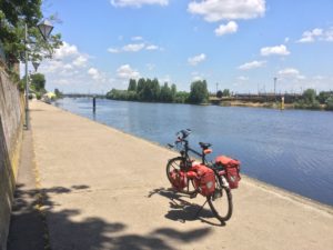 Thionville Moselradweg in Frankreich