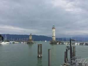 Lindau Königssee-Bodensee-Radweg - Neuer Lindauer Leuchtturm und bayrischer Löwe