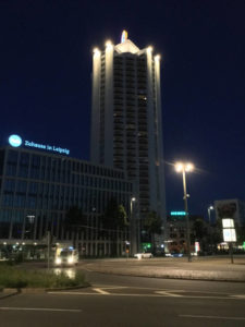 Leipzig Turm "Zuhause in Leipzig" Nähe Hauptbahnhof Leipzig