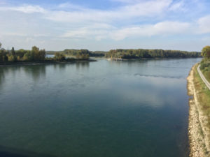 Germersheim Rheinbrücke Rheinradweg