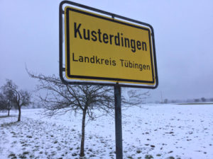 Kusterdingen Ortsschild Radtour