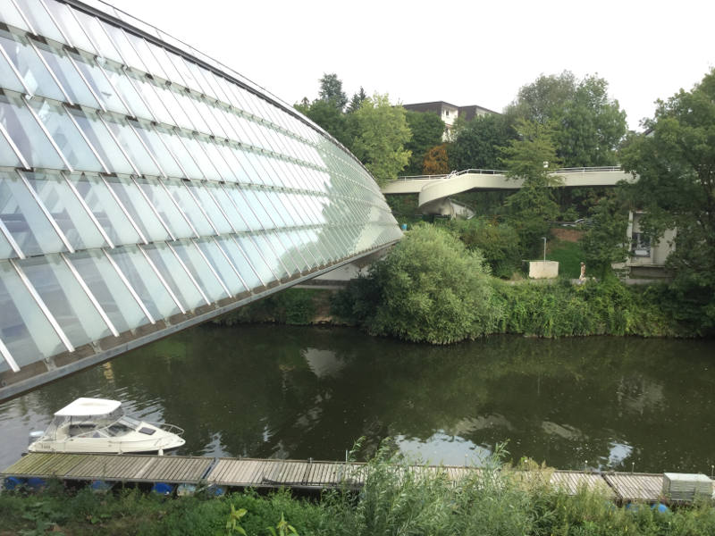 Remstal-Brücke beim Neckar und der Rems - Neckarradweg