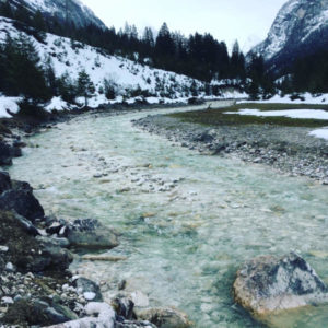 Auf dem Weg von Scharnitz zum Isarursprung