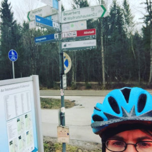 Radwegweiser Fahrradwegweiser Isarradweg Wolfratshausen - München