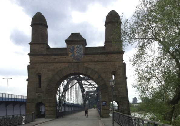 Alte Harburger Elbbrücke - Süderelbe - Hamburg-Bremen-Radweg