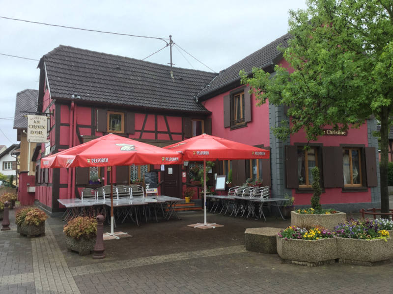 Souffelweyersheim Restaurant Innenstadt - Radweg zu den Forts - Piste des Forts