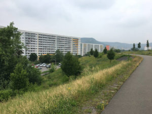 Plattenbauten Jena - ortsausgang Ost