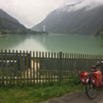 Bad Reichenhall an der Saalach Gemarkung Schneizlreuth Alpenblick am Saalachsee Wolken Fahrradtour Mozart-Radweg