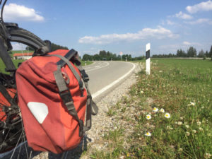 Kempten Betzigau Wildpoldsried Bergauf Allgäu-Radweg Fahrradtasche