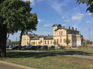 Bahnhof Paulineaue nahe der Havel - Havellandradweg