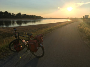 Sommerabend Elbe Cumlosen - Elberadweg