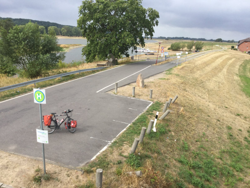 Fahrrad von oben - Aussichtsturm Lenzen