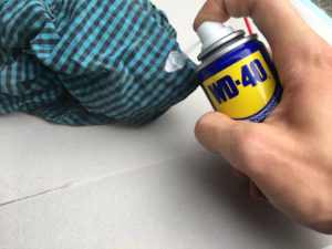 WD40 sprühen - Fahrrad - Rost am Fahrrad