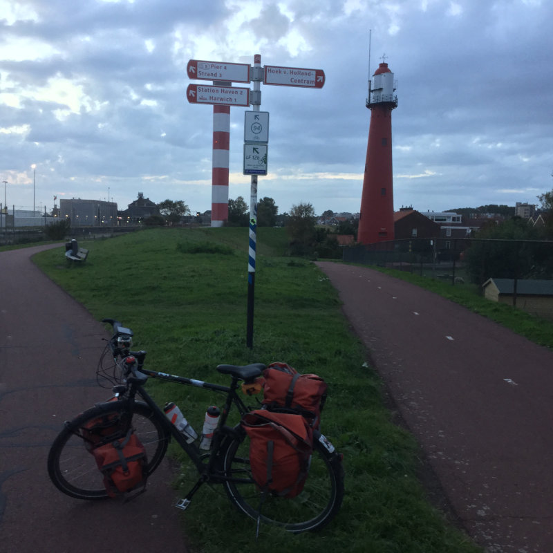 Leuchtturm in Hoek van Holland - Rheinradweg - Nicht auf der Europaradtour