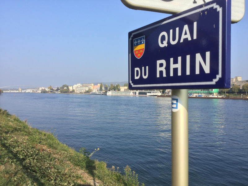 Frankreich - Deutschland - Dreiländerbrücke - Basel Weil am Rhein Huningue - Radreise