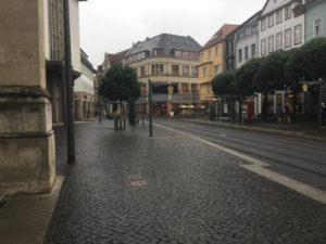 Fahrradverkehr vs. Straßenbahn - Erfurt