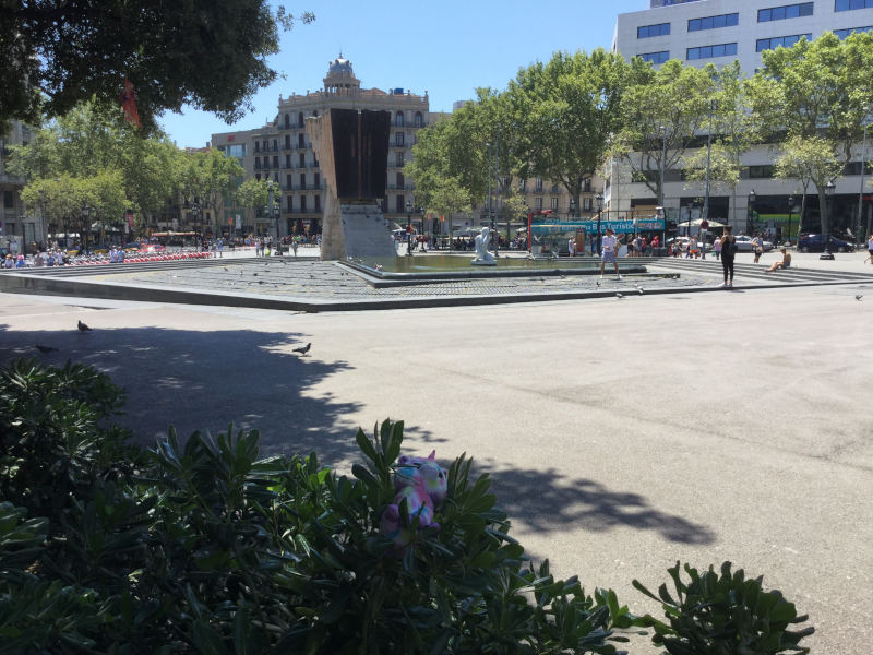 Plaça de Catalunya in Barcelona - Europaradtour