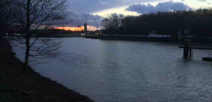 Rhein-Herne-Kanal Gelsenkirchen - Abendansicht