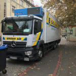 LKW auf Radweg