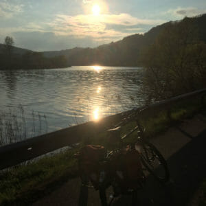 Sonnenuntergang - Serrig - Saarland - Saar-Radweg