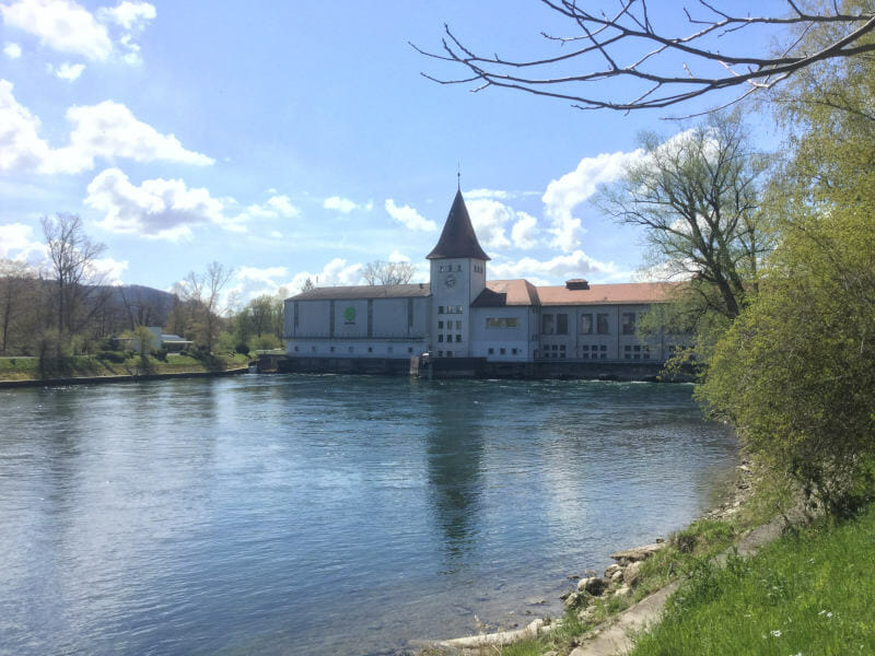 Aarau Elektrizitätswerk - Aare-Radweg