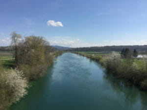 Aare-Radweg nach Bieler See und Kraftwerk Hagneck