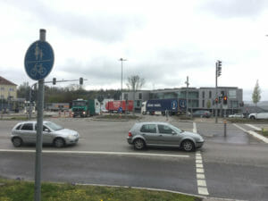 Aare-Radweg - Waldshut-Tiengen - Koblenz - viel Verkehr