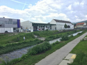 Fluss Krems - Krems - Donauradweg Österreich