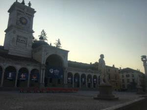 Udine - Piazza Liberta - Fussball EM-U21 - Alpe-Adria-Radweg