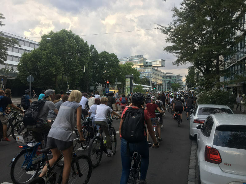 Critical Mass in Stuttgart und in Tübingen 2019 Aufbruch