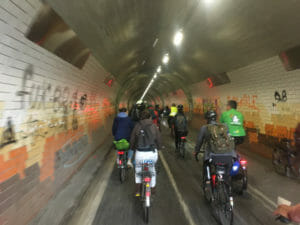 Fahrradtunnel Tübingen - Haagtor - Critical Mass - Mai 2019