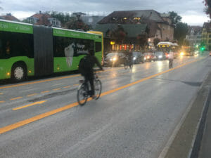 Kopenhagenisierung Tübingens - Bus Tübingen - Neckarbrücke - mit Mühlstraßensperrung