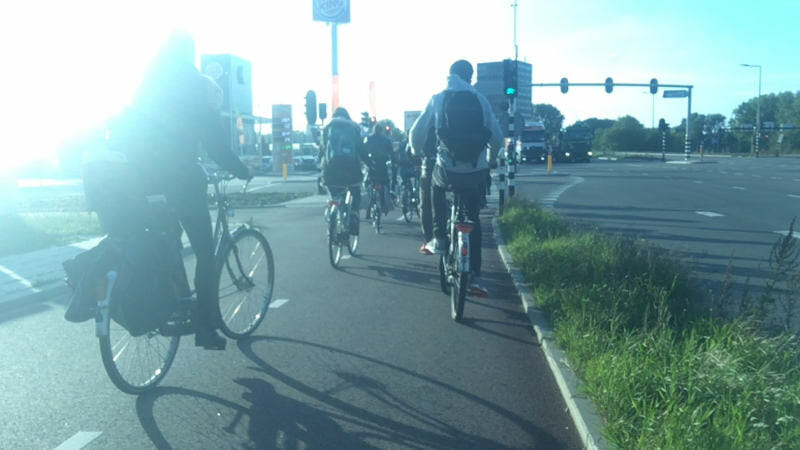 Fahrradfahrer Rotterdam - viele