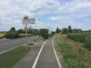 Fessenheim Atomkraftwerk und Radtour - französischer Rheinradweg