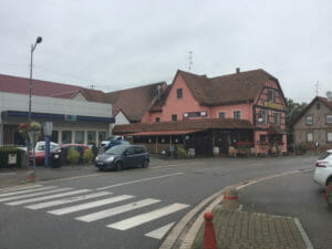 Herrlisheim - Véloroute Rhin - französischer Rheinradweg
