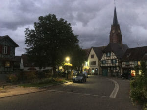 Scherwiller - Dunkelheit und Dämmerung - Radweg der elsässischen Weinstraße
