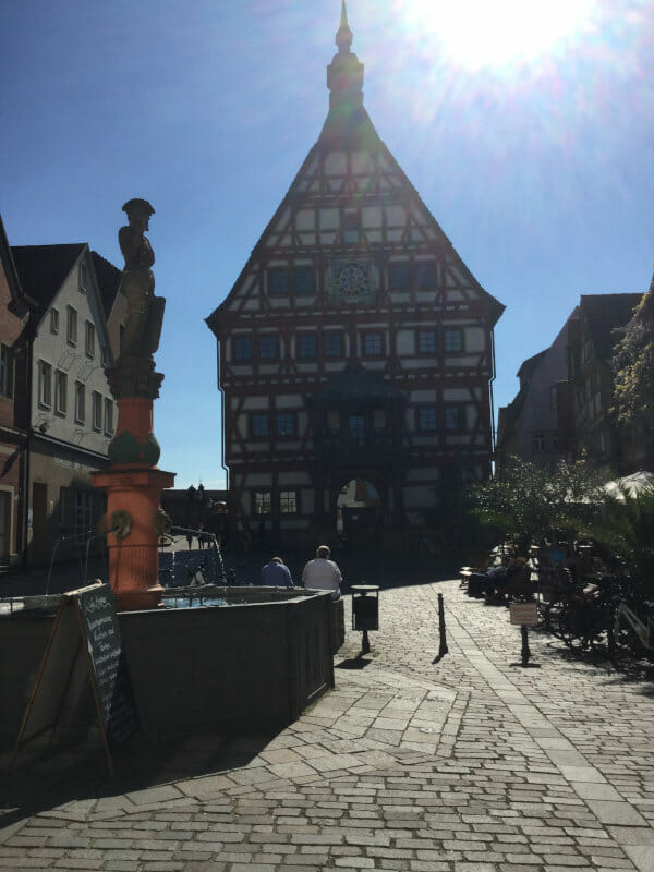 Rathaus Besigheim - Altstadt - Neckarradweg