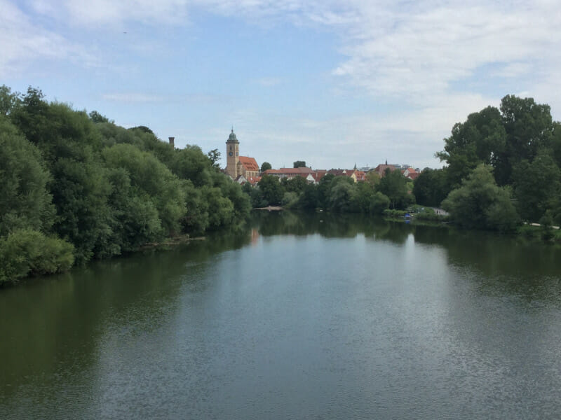 Innenstadt Nürtingens - Neckarradweg