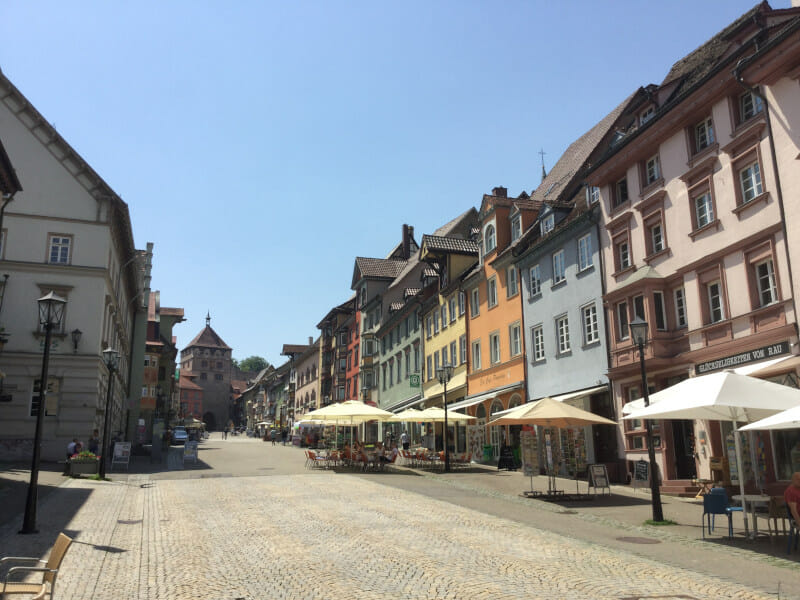 Die Altstadt Rottweils - Aufsteigend - Neckartalradweg